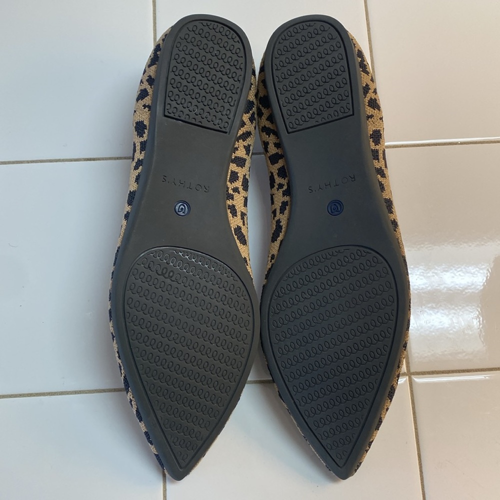 Rothy's Leopard Print Pointed Toe Flats - image 8